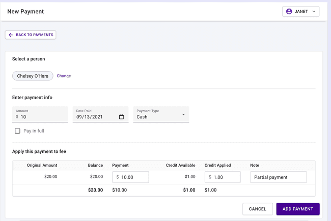 Financial Payments - Date Paid