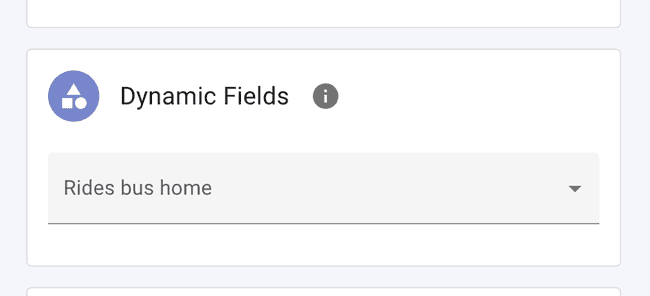 Dynamic Fields for Members — example data