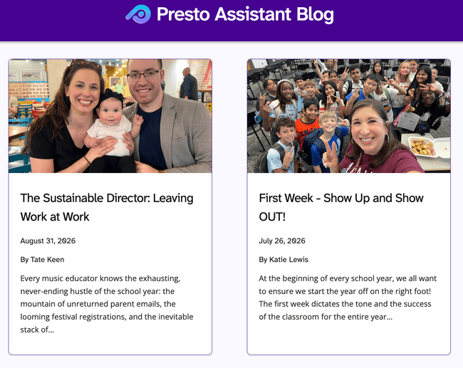 Monthly blog articles keep you informed and inspired