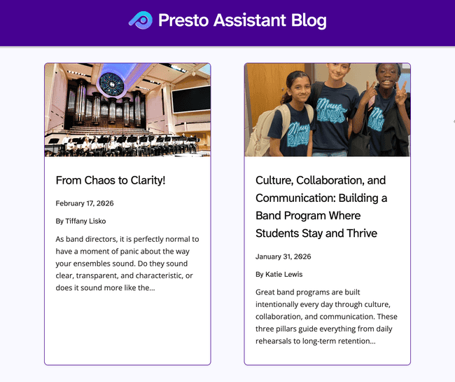 Monthly blog articles keep you informed and inspired