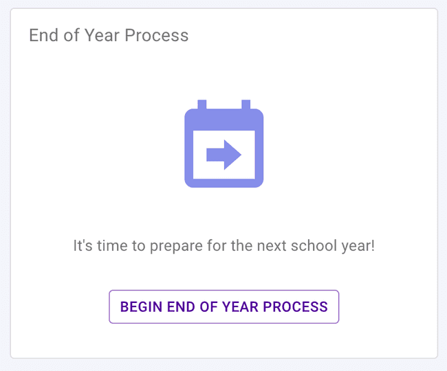 Begin the End of Year Process